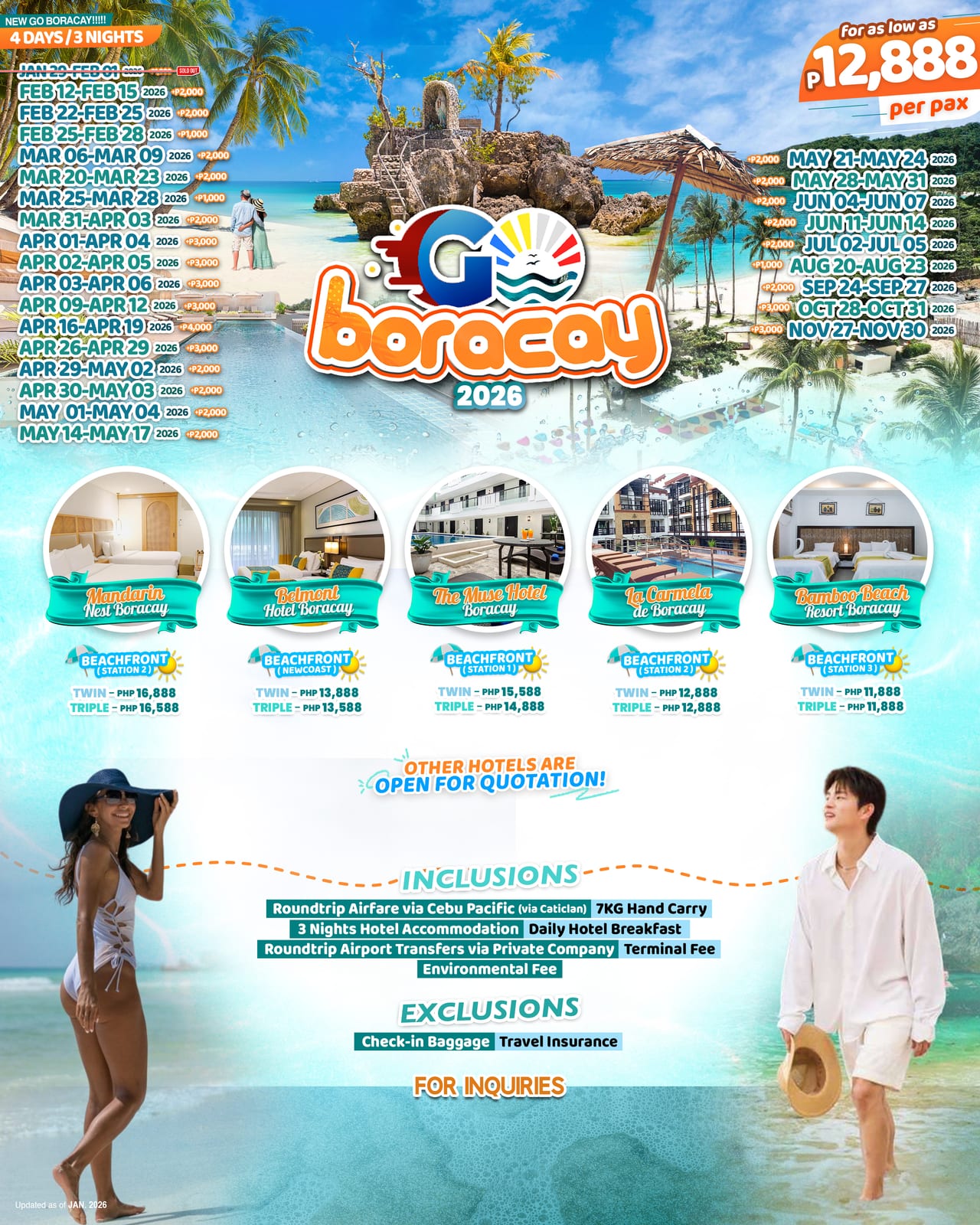 Boracay tour package — Boracay Boracay | Claor Travel & Tours