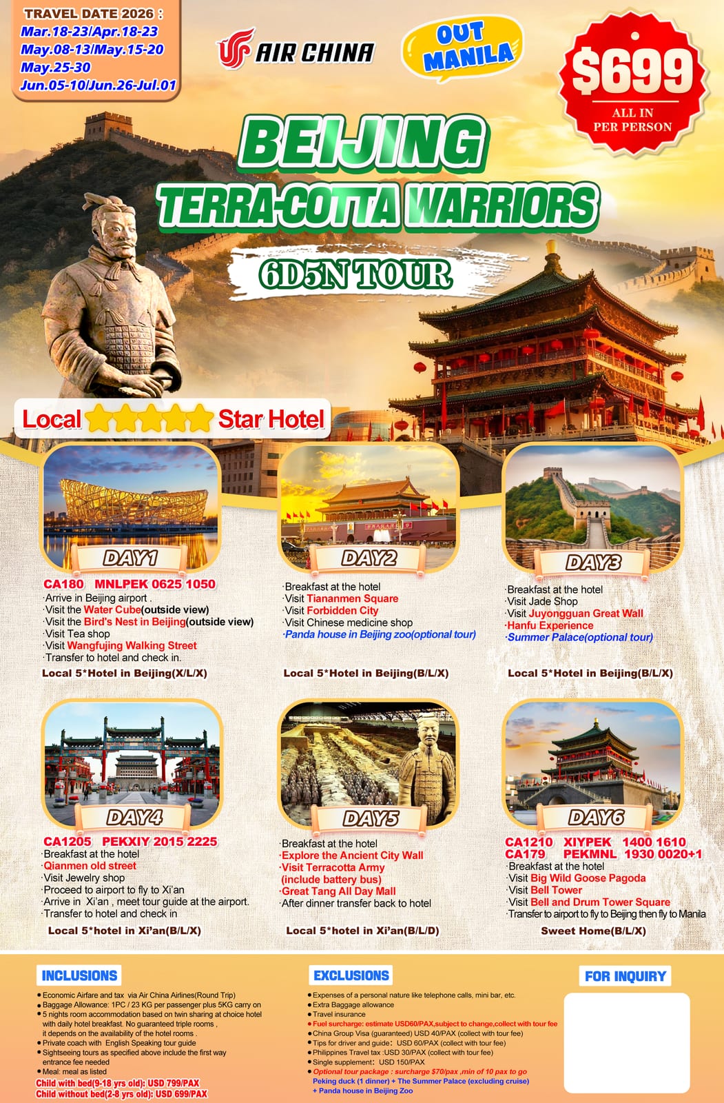 China tour package — Bjxa | Claor Travel & Tours