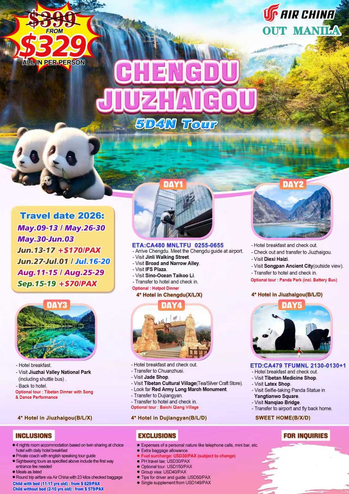 China tour package | Claor Travel & Tours