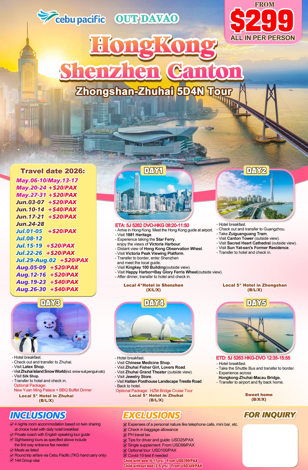 Hong Kong tour package — Dhk | Claor Travel & Tours