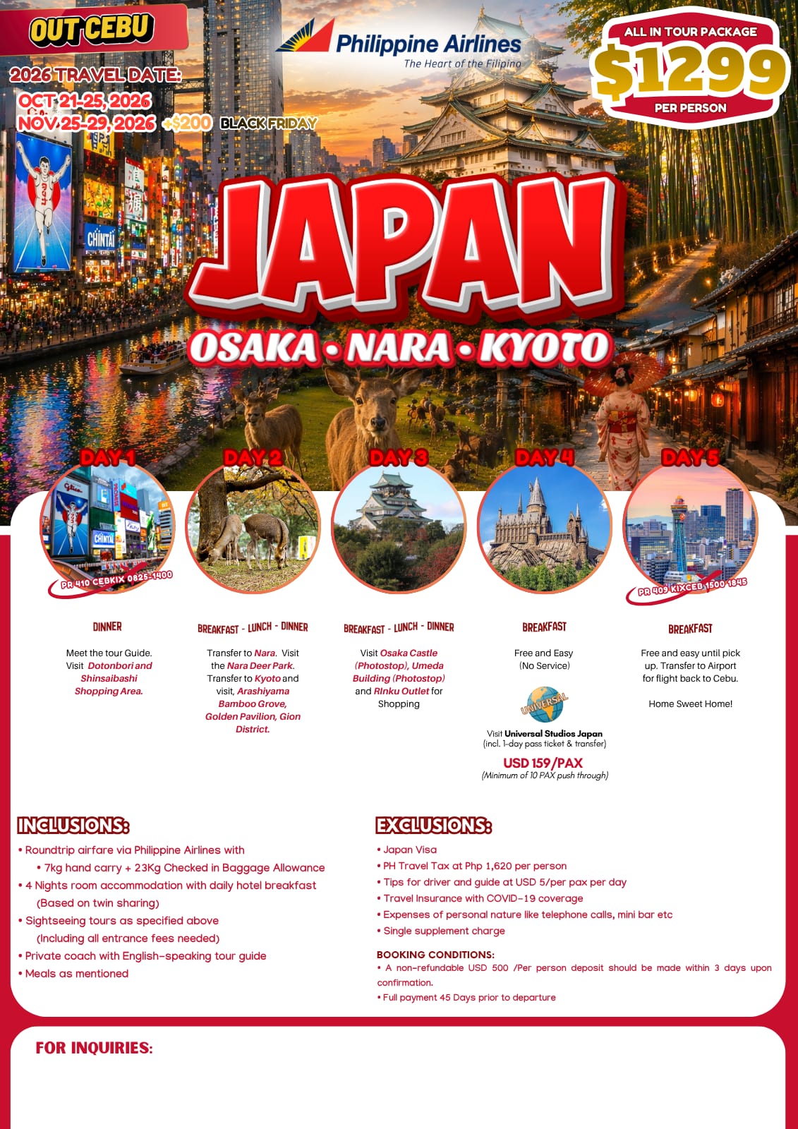 Japan tour package — Philippines | Claor Travel & Tours
