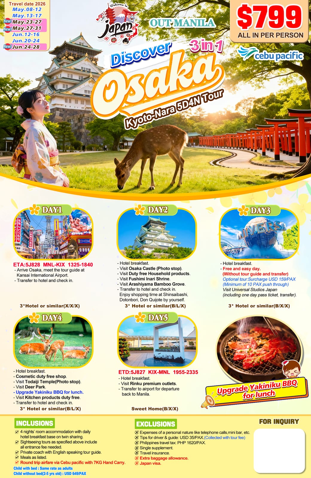 Japan tour package — Uosjp | Claor Travel & Tours
