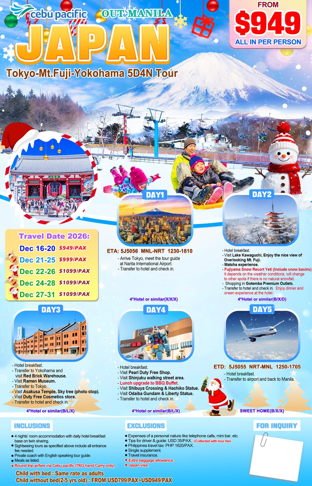 Japan tour package — Uosjp | Claor Travel & Tours