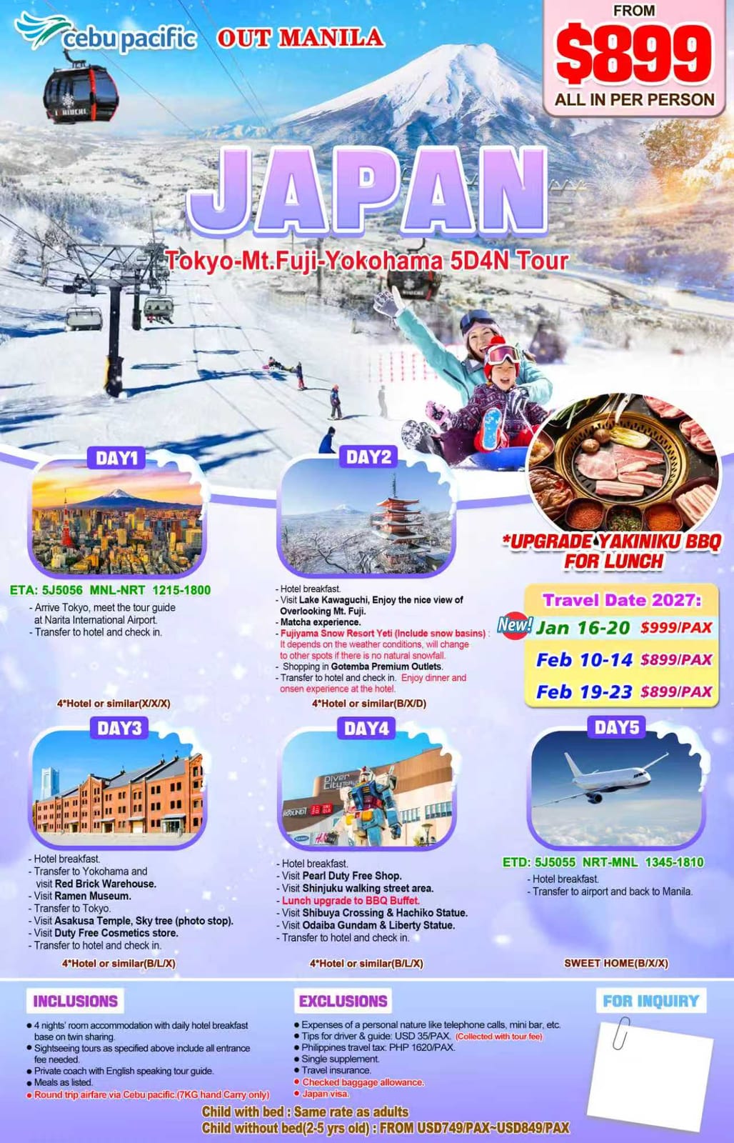 Japan tour package — Uosjp | Claor Travel & Tours