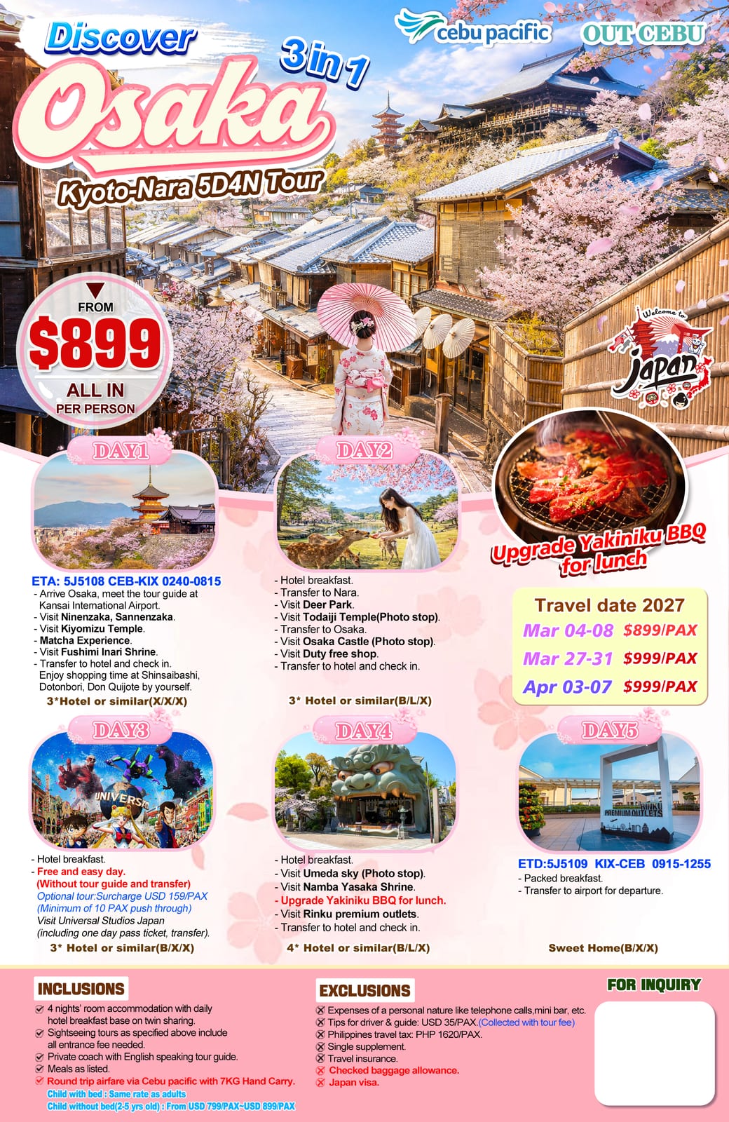 Japan tour package — Uosjp | Claor Travel & Tours