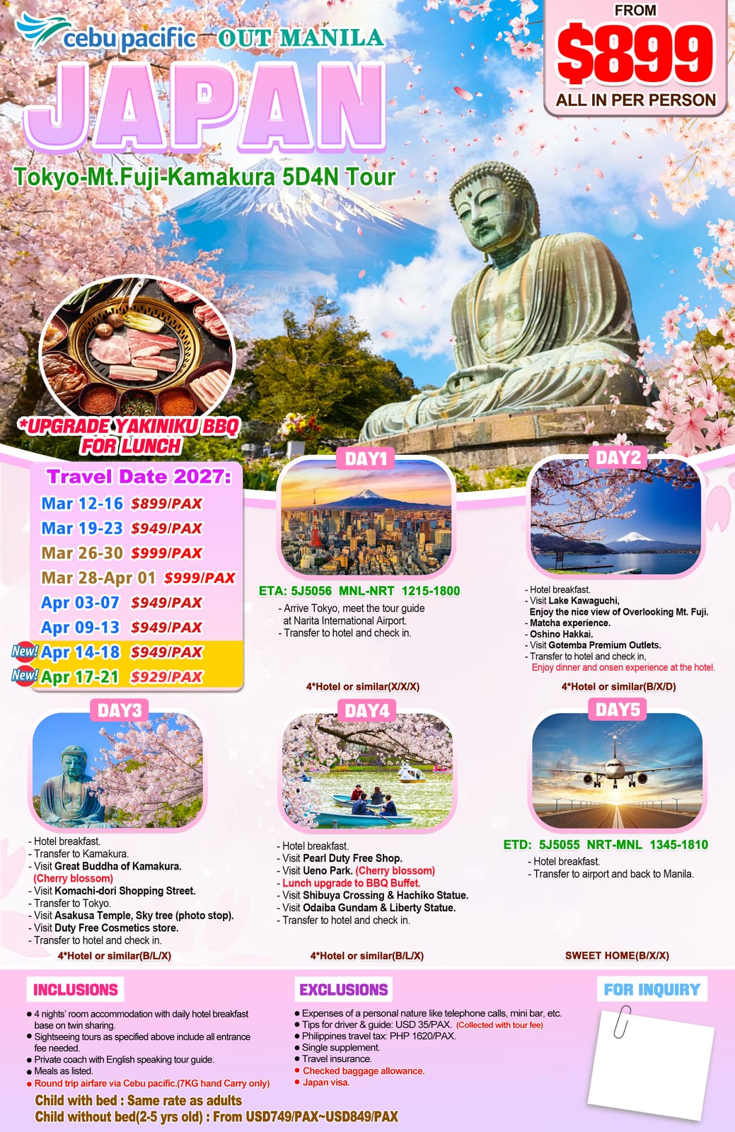 Japan tour package — Uosjp | Claor Travel & Tours