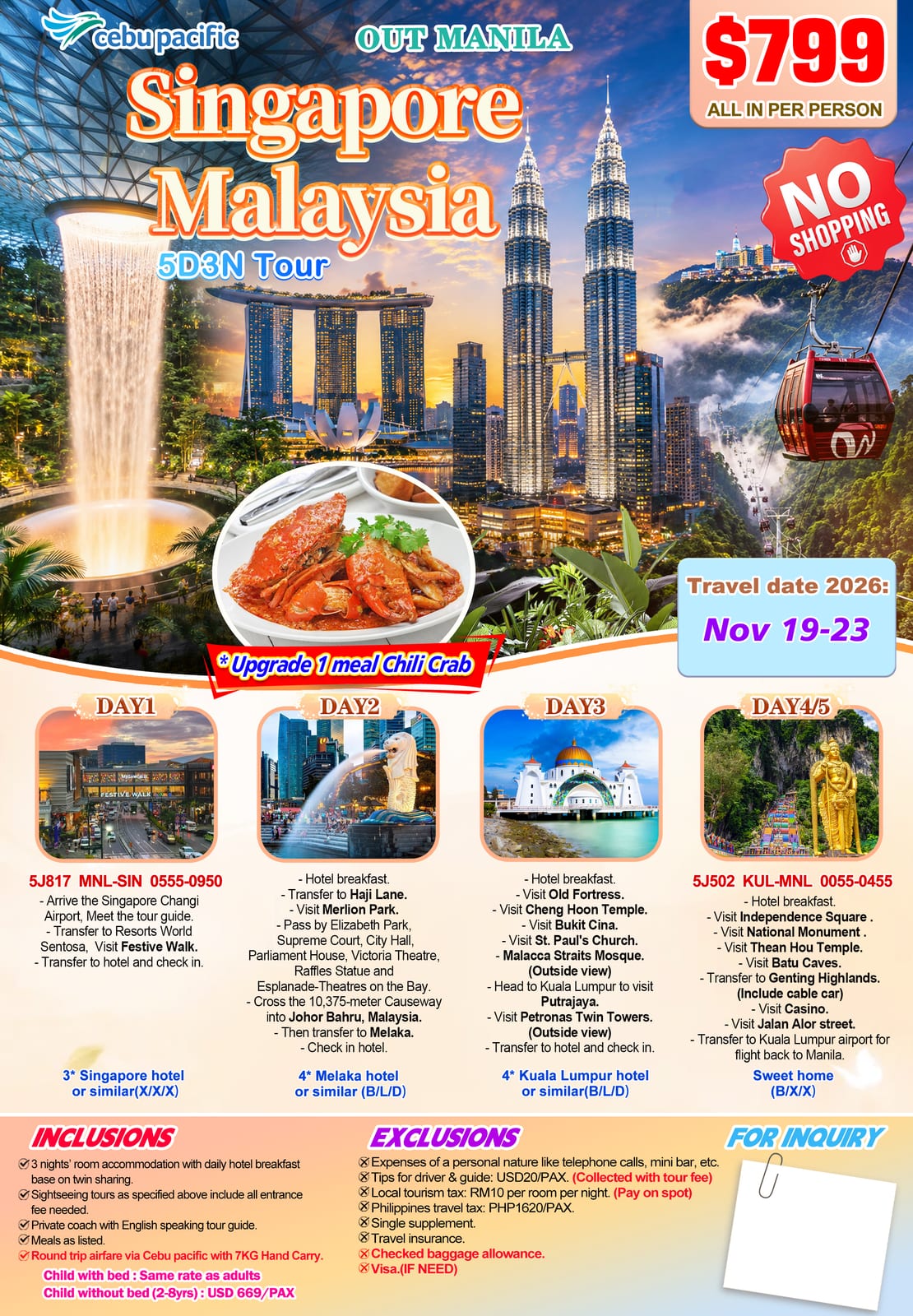 Singapore tour package — Uossm | Claor Travel & Tours