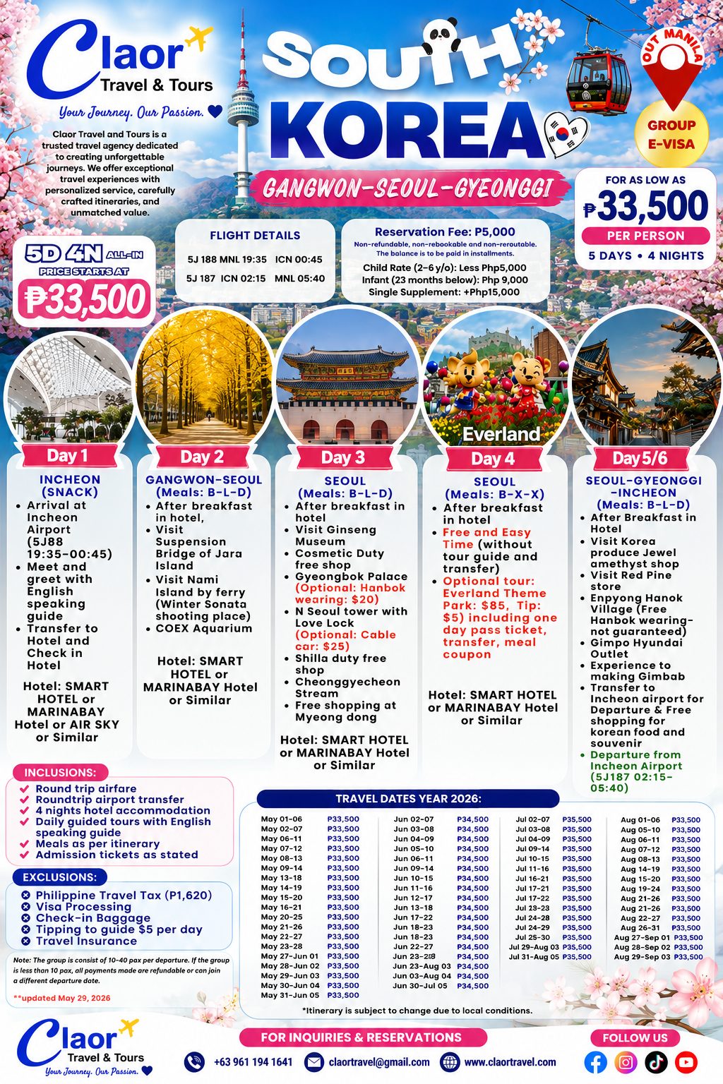 South Korea tour package 3 — Claor Travel