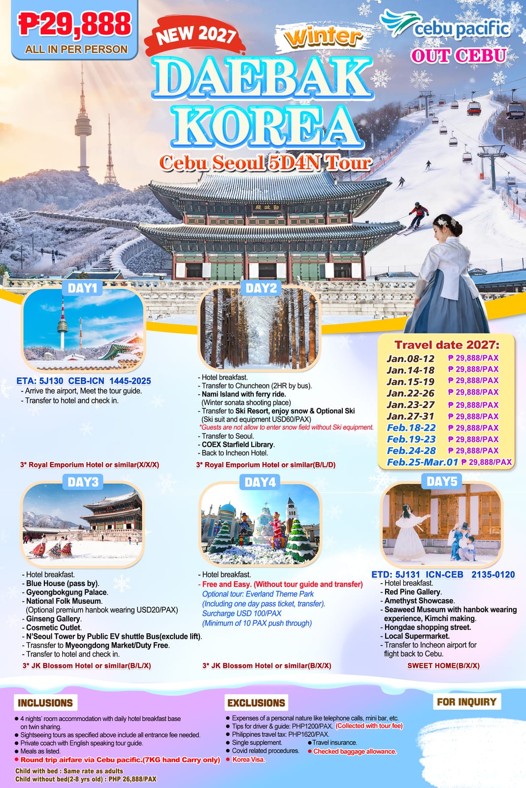 South Korea tour package — Uoskr | Claor Travel & Tours