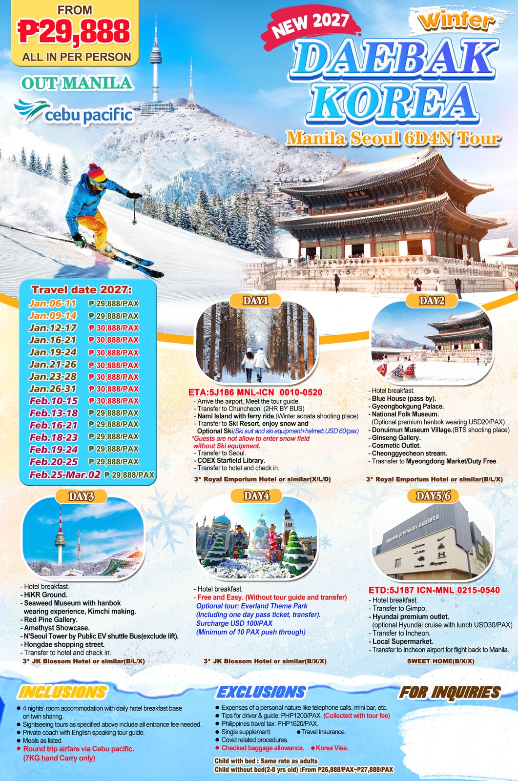South Korea tour package — Uoskr | Claor Travel & Tours