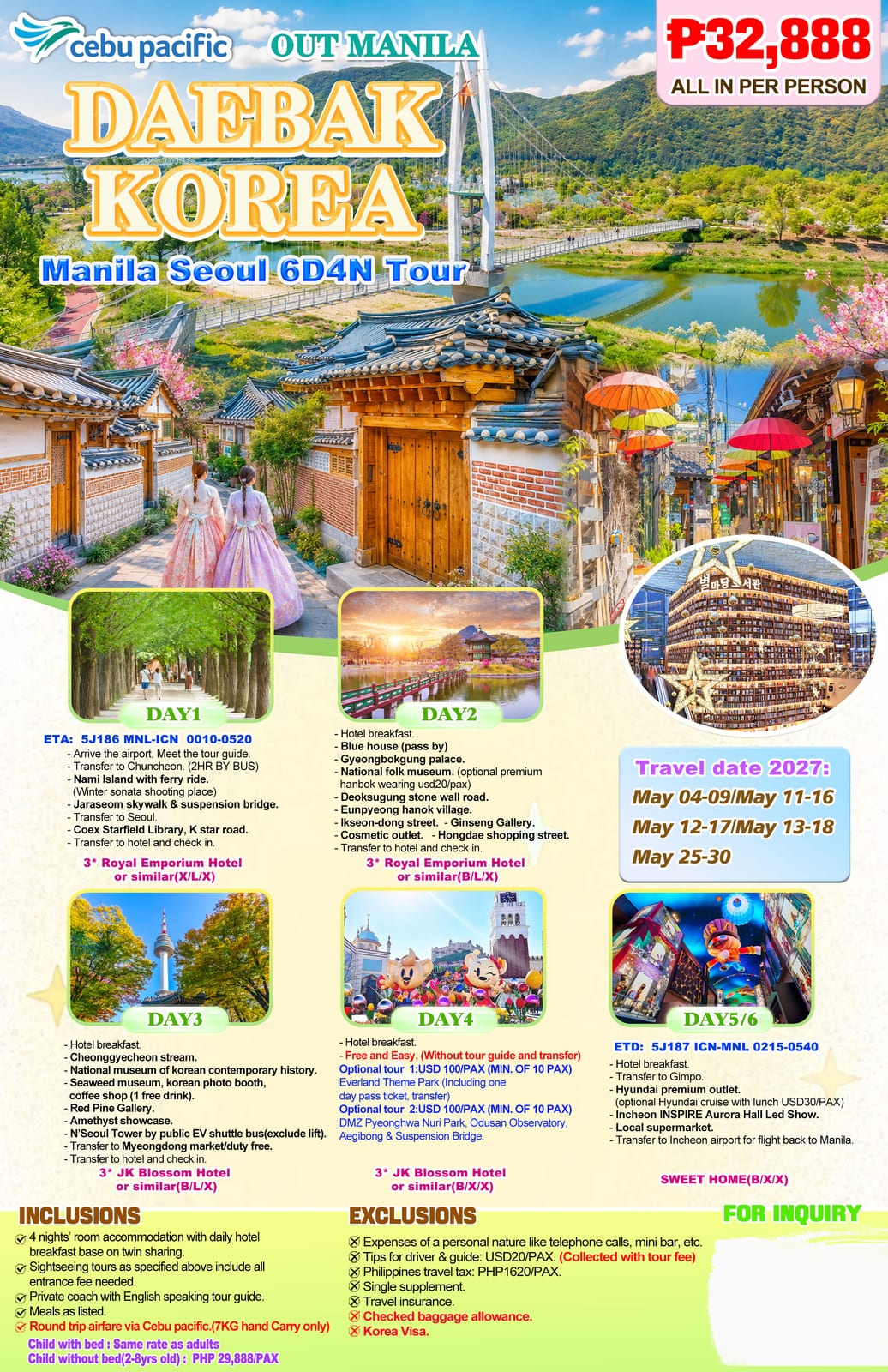 South Korea tour package — Uoskr | Claor Travel & Tours