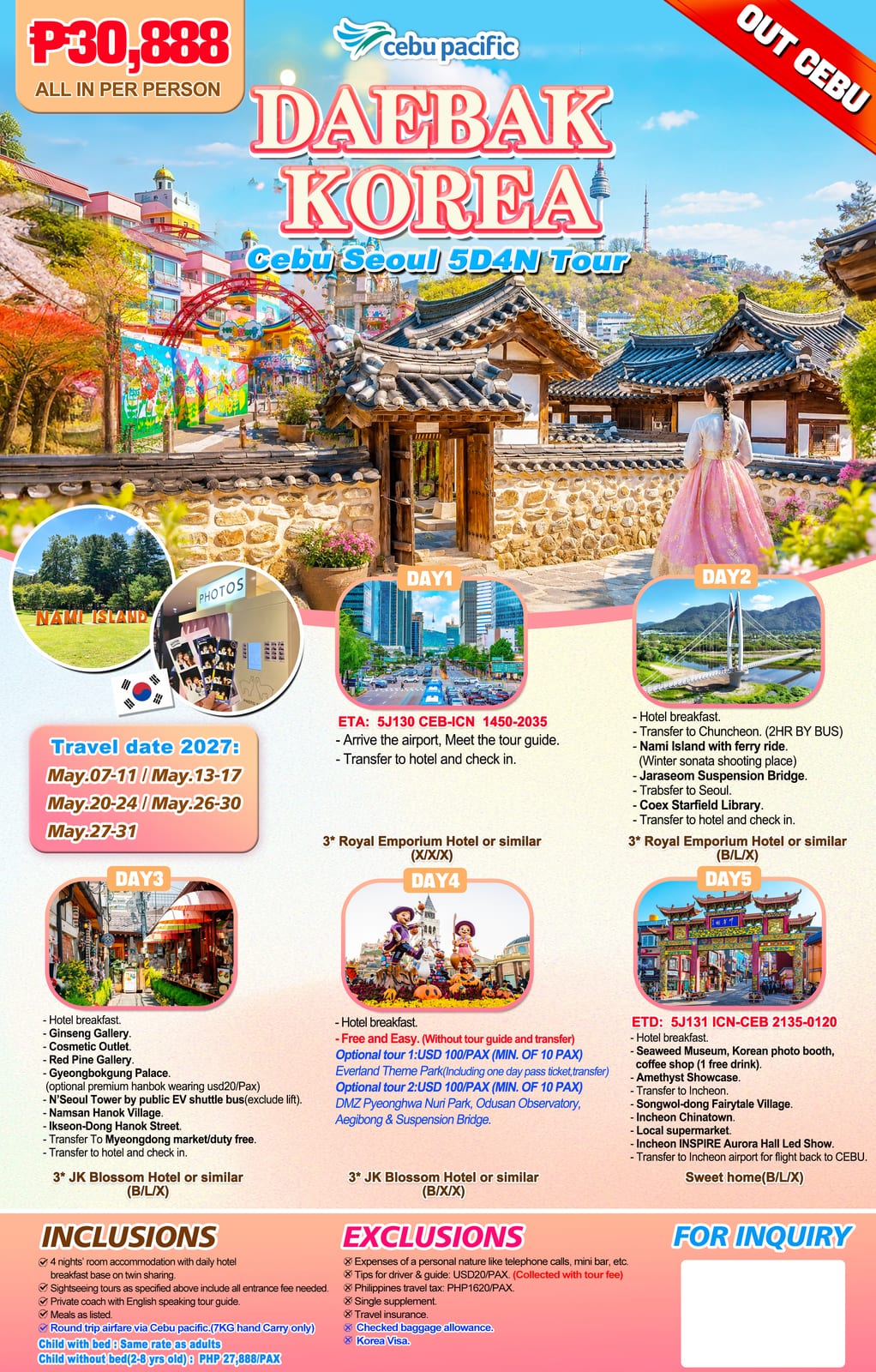 South Korea tour package — Uoskr | Claor Travel & Tours